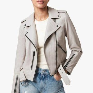 NWT! All Saints Balfern Leather Moto Jacket Size 6
